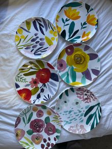 17/18 Luxury Italian Porcelain Dinner Set - Villa d Este Acquerello 17pc -