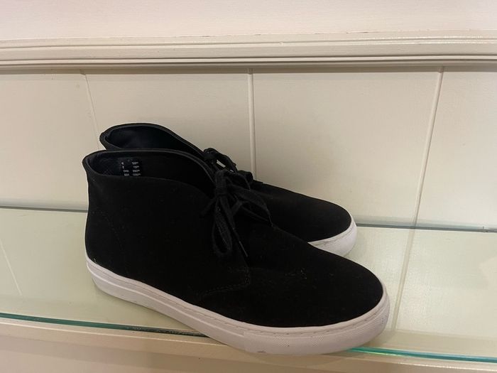 COS. UK -8, EU-42 Suede High-Top Sneakers  HUGO BOSS Lacoste Tommy Hilfiger trainers boots Ecco The North Face