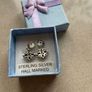 Sterling silver cubic zirconia stud earrings Image 6