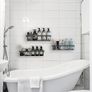 Shower Caddy Black - Bathroom Shelves Organiser No Drilling Adhesive Bathroom Shelf Wall Mounted, Rustproof Stainless Steel Shower Storage Shelves Rack for Shampoo Conditioner, 3 Pack Image 3