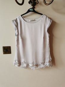 Silver sleeveless top (Oasis)