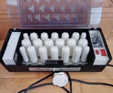 Vintage Carmen Heated Rollers / Hair Stiling Conditioning Curl/1970s