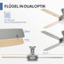 AireRyder Ceiling Fan Saturn Nickel with Lighting and Remote Control 52 132cm Blades in Silver and Pine Image 4