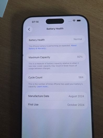 iPhone 16 Pro Max 256gb - Titanium Black