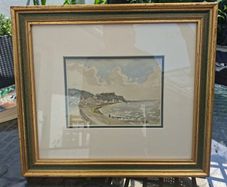 Beautiful Original framed Watercolour Paining Bray Head County Wicklow