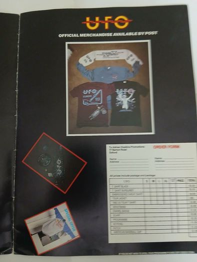 UFO Tour programme and poster