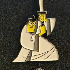 Samurai jack , pin back badge.