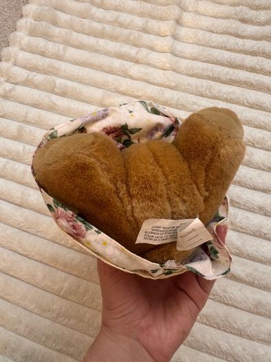 Vintage TCC Continuity Holdings 1995 Bunny Rabbit Floral Dress Soft Plush approx. 24 cm. (with ears) Used Please see photos