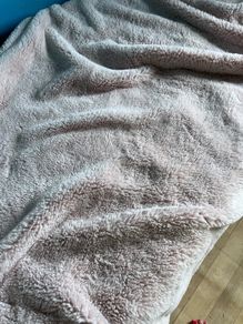 Pink fluffy blanket
