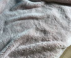 Pink fluffy blanket
