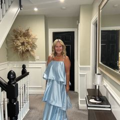 wedding guest tiered dress
