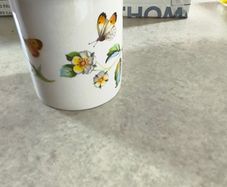 Vintage James Kent Old Foley Strawberry and Butterfly Jam Jar