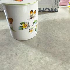 Vintage James Kent Old Foley Strawberry and Butterfly Jam Jar