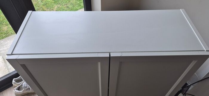 Ikea Billy/ Oxberg 2 door bookcase