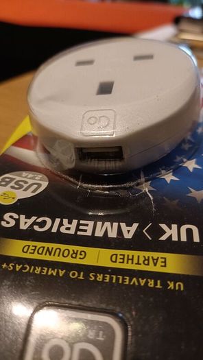 UK US Plug adapter with USB