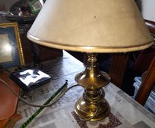 Old Brass Table Lamp, Postage Available or Collection on all my items