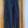 Fab Pull & Bear (Zara Group) Black High Waist Wide Leg Cargo Jeans  Size 42 UK 14 Image 4