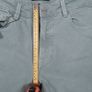 Zara Muted Green Blue Raw Frayed Hem Slim Fit Cropped Jeans 14UK/42EU Image 10