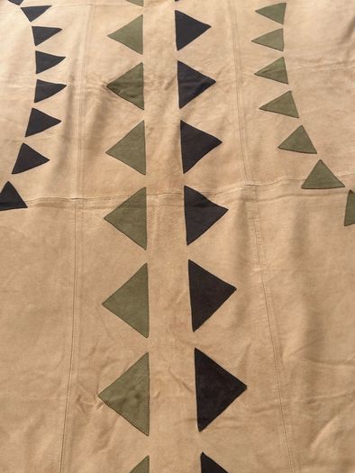 Anna Trzebinski Stunning Cashmere & Suede Wrap