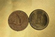 1984 &amp; 1997 Hong Kong 10 Cents Coins
