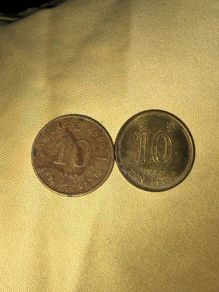 1984 & 1997 Hong Kong 10 Cents Coins