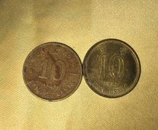 1984 & 1997 Hong Kong 10 Cents Coins