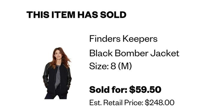 findersKEEPERS bomber jacket Sz Xs (10-12) - Bnwot Rrp 249 dollars