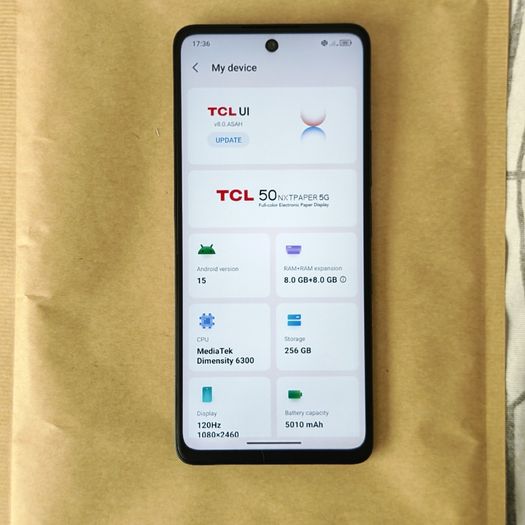 Tcl 50 Nxtpaper 5g - 256gb / 8gb Ram - Dark Grey - Unlocked