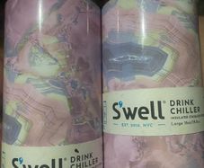 Thermal insulated bottle swell and drink cooler Swell Stainless Steel Chiller Cans and Slim Bottles Triple-Layered Vacuum-Insulated
