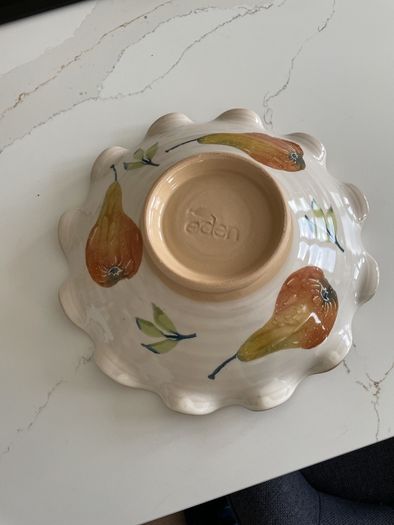 Eden pottery handmade serving dish bowl