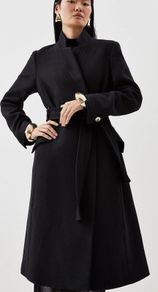 Karen Millen Italian Manteco Wool Midi Coat