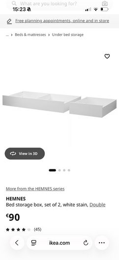 Hemnes single bed frame