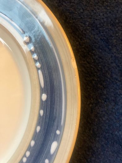Vintage "Rustic"Handpainted Dinner and Salad Plates FROM 8euro