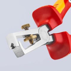KNIPEX Insulation Stripper with Opening Spring