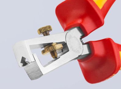 KNIPEX Insulation Stripper with Opening Spring