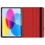 For Apple iPad 2022 10th Gen Tablet Case 360 Rotating PU Leather Cover - Red Image 3
