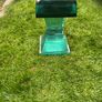 Rare glass sculpture 19 in tall x 9in square Image 5