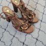 Designer Friis & Company Brown LeatherSandals Size 36 Image 4