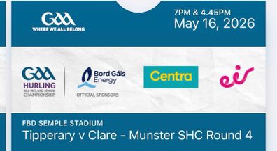 Tipp v Clare Thurles