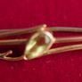 Vintage Edwardian 9ct Gold Bar Brooch With Ametyst 1.7g And Box Image 2