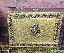 Vintage antique fire  screen