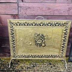 Vintage antique fire  screen