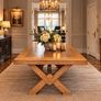 Solid Oak 8 Seater Dining Table Image 5