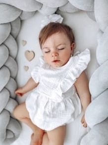 Braided cot bumper