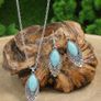 Silver Ring with Turquoise Stone - size 10 Image 5