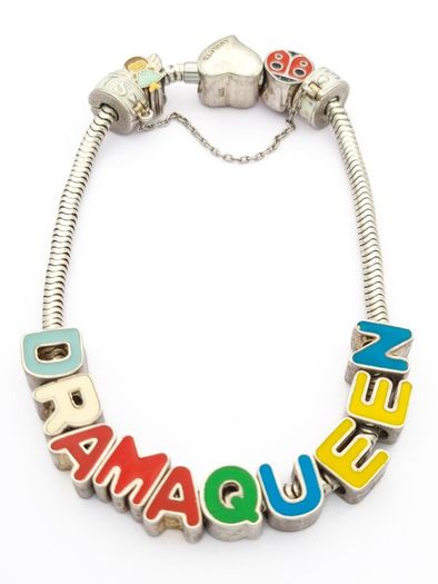 Heavy Vintage Y2K Sterling Silver Charm Bracelet
