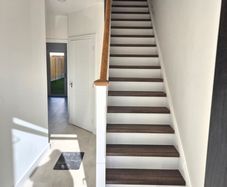 laminate stairs installed