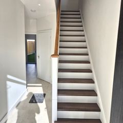 laminate stairs installed