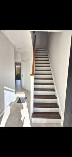 laminate stairs installed
