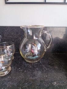 nautical large jug & glasses